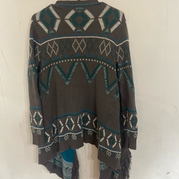 Wrangler open sweater medium western cowgirl Yellowstone Dutton - Picture 3 of 3